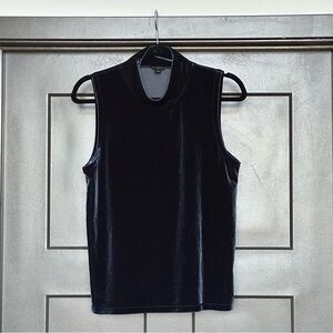J. CREW | velvet mock neck tank